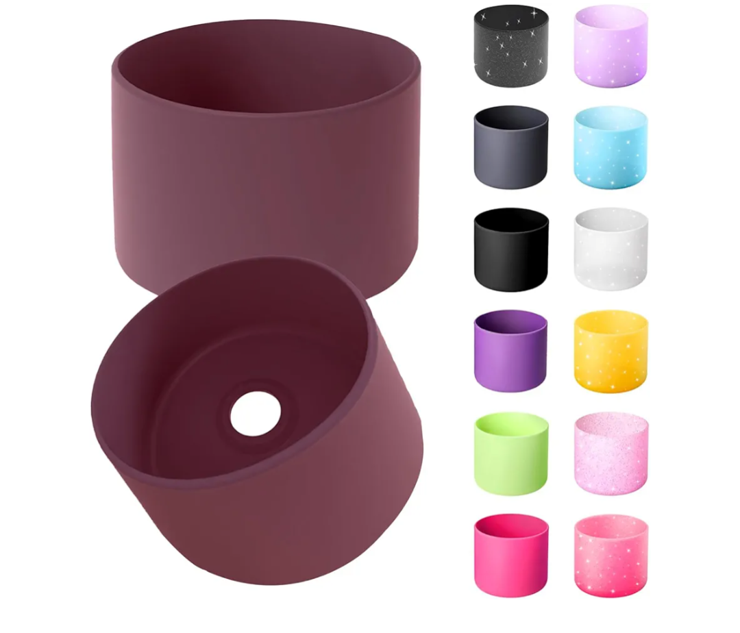 Silicone Boot for Owala 24oz Water Bottle – Anti-Slip Protective Cover, Bottle Boot, Base Cover Compatible with FreeSip, Sleeve for Stainless Steel Tumblers (Light Sorrel 24oz)