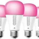 Kasa Smart Light Bulbs, 1000 Lumens High Brightness, 16M Color Changing, Dimmable Smart WiFi Light Bulb, Compatible with Alexa and Google Home, A19, 2.4GHz Wi-Fi only, No Hub Required, KL135(4-Pack)
