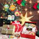 HOWAF 36pcs Teacher Christmas Ornament Gift Set, Thank You Teachers Gifts Wood Hanging Christmas Tree Ornament for Classroom Office Decor, Xmas Holiday Present for Teachers