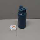 Swigina [2-IN-1 LID] Insulated Water Bottle with Silicone Boot (36hrs Cold/ 18hrs Hot) - DIY Stickers, Leakproof, BPA Free, 32 oz