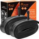 2-PCS 26" Heavy Duty Bike Tubes 26x1.75/1.95/2.125/2.25 AV Schrader Valve (45/57-559) 26" Bicycle Tube Compatible with 26 x 1.75 26x1.95 26x2.0 26x2.10 26x2.125 26x2.20 26x2.25 Tire Tubes