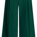 PRETTYGARDEN Womens Spring Wide Leg Palazzo Pants 2026 Trendy Loose Button High Waist Pleated Work Business Casual Trousers M
