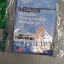 Amazon Basic Care Medical Compression Stockings, 20-30 mmHg Support, Women & Men Thigh Length Hose, Open Toe, Beige, Medium (Previously NuVein)