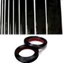 NANSH 16Ft Glossy Black Extra Thick Auto Molding Trim Universal Bumper Window Door Body Side Decorative Strip Scratch-Proof (Width: 3/4inch [20mm])