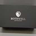 ROTHWELL 4-Slot Piano Black Watch Box with Valet Drawer - Premium Jewelry Display Case Organizer with Locking Glass Top and Microsuede Liner for Men & Women (Green Interior)