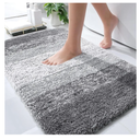 OLANLY Bathroom Rugs Mat 30x20, Extra Soft Absorbent Microfiber Bath Rugs, Rubber Backing, Quick Dry, Machine Washable Bath Mats for Bathroom Floor, Tub and Shower, Home Decor Accessories, Grey