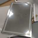 LOAAO 48X32 LED Bathroom Mirror with Lights, Anti-Fog, Dimmable, Backlit + Front Lit, Lighted Bathroom Vanity Mirror for Wall, Memory Function, Tempered Glass (Safe to Use)