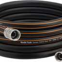 Giraffe Tools Leader Hose 12ft x 5/8", Custom Length, Heavy Duty, No Kink, Flexible, Rubber Garden Hose, Leakproof Water Hose with Female to Female Fittings, 600 Burst PSI
