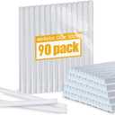 90 Count Hot Glue Sticks 4" Long x .27" Diameter Mini Size Hot Melt Glue Sticks Compatible with Most Glue Guns for Crafting, DIY, Home Repair, Clear - 1 Pack