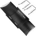 23.62" to 35.43" Adjustable Ash Pan for Charcoal Grill Chargriller 1224 1324 2121 2222 2123 Replacement Parts for Royal Gourmet, Oklahoma Joe's Charcoal Grills with 2PCS Fire Grate Hanger