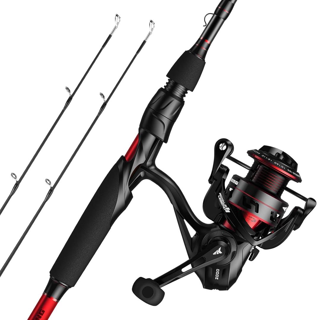 KastKing Royale Legend II Spinning Fishing Combos, 7'0'' ML Twin Tips Rod, Size 3000