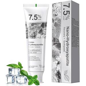 7.5% Nano Hydroxyapatite Toothpaste Helps Remineralize, Protects Enamel, Dentist-Formulated Whitening Toothpaste for Sensitive Teeth
