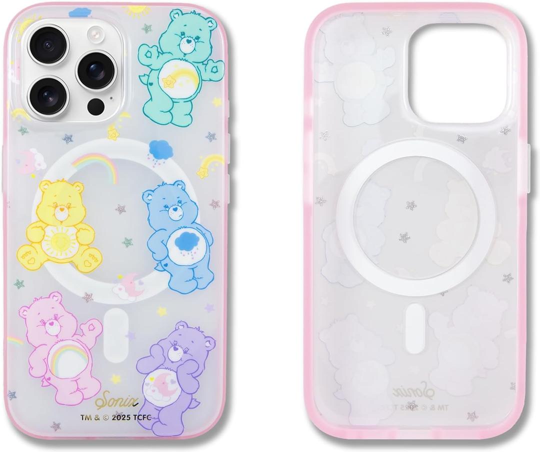 Sonix Protective Cases for iPhone 15 Series | Compatible with MagSafe | 10ft Drop Tested (Care Bears Pastel, iPhone 15 Pro)