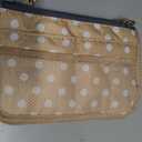 Vercord Updated Purse Handbag Organizer Insert Liner Bag in Bag 13 Pockets Beige Dot Small