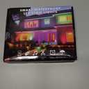 50FT RV Awning Lights, RGB RV Exterior Strip Light with Remote and App Control, IP68 Waterproof LED Lights for Motorhome Travel Trailer Canopy Party, Stands Food Trucks