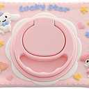 Huang YC for iPad 10 inch Cute 3D Cartoon Soft Silicone Cover with Rotating Stand & Adjustable Strap, Protective Pink Girls Cover