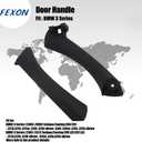 FEXON Inner and Outer Door Panel Pull Handle Trim Cover 3 Pair Replacement for BMW E90 E91 E92 E93 3 Series 323 325 328 330 335 Black