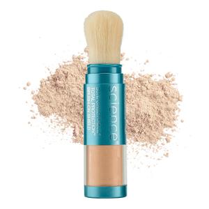 Colorescience Brush-On Sunscreen Mineral Powder for Sensitive Skin, Medium , 1 Count
