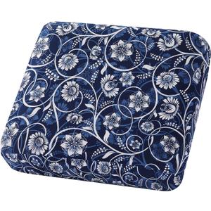 hyha Printed Couch Cushion Covers, Floral Sofa Covers Washable for Cushion Couch, Stretch Pattern Outdoor Cushion Covers for Patio Furniture with Elastic Bottom(Small, Baroque)