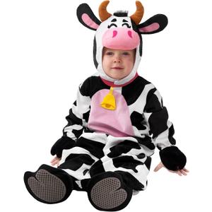 Spooktacular Creations Halloween Baby Cow Costume Costume Toddler, cow costume kids for Infant Halloween Farm Dress Up Party (18-24 months)