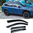 94376 Side Window Visors Wind Vent Deflector,4pcs Outside Mount Tape-On Nice Sun Rain Guards Set for 2015-2019 Subaru Outback