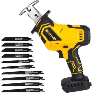 Reciprocating Saw Cordless, 2800 RPM, Compatible With Dewalt 20V Max Battery(NO Battery), Brushless Motor with 10 Saw Blades, LED Light, Tool Free Blade Change, Portable for Wood PVC Cutting