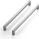 Ravinte 2 Pack Square Bar Kitchen Cabinet Handles Brushed Nickel Cabinet Pulls Drawer Pulls with 10 Inch Hole Center Kitchen Handles Hardware for Drawer Dresser and Cupboard
