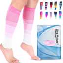 Doc Miller Calf Compression Sleeve for Men & Women 2030 mmHg Graduated Compression, Footless Compression Socks Alternative for Running, Shin Splints, Swelling, Varicose Veins Calf Support, 1 Pair, S