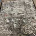 9x12 Washable Living Room Area Rug Non-Slip Retro Brown Large Carpet