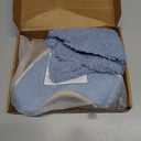 Hahafelt Heated Toilet Seat Cover Set USB Powered Toilet Seat Warmer with Charger 5-Speed Adjustable Temperature and Timing Function Levels with Soft Plush Fabric Easy To Clean and Installation (Blue)