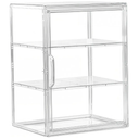 Pastry Display Case, Clear Bread Box, Bakery Display Case for Kitchen Countertop, Cookie Stand with 2 Removable Dividers for Kitchen Bakeries,