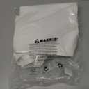 heipeiwa Women's Linen Casual High Waist Wide Leg Straight Dress Cotton Linen Pants Button Trousers (White)