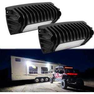 Chelhead RV Lights Exterior, 12V RV Porch Light Aluminum Low Current Led Scene Lighting Compatible with RV Outdoor Camper Trailers Truck Porches Towing 5th Wheels Utility Vehicles