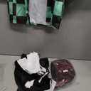 Anime Kimono Costumes Men Boys Halloween Cosplay Green Outfits Cape Festival Uniform Dress Up with Wig (Kids 140)