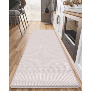 Color&Geometry Kitchen Rugs, Kitchen Runner Rug Kitchen Floor Mat, Cushioned Anti-Fatigue Kitchen Mat, Non Slip Waterproof Comfort Standing Padded, Memory Foam Kitchen mat, 24"x59", Beige (Wheat)