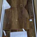 LITTLE TREE Farmhouse Coffee Table, 47 Inches Wooden Center Tables with Rounded Corners, Rectangular Living Room Tables, Modern Low Cocktail Tea Furniture for Living Room (Rustic Brown)