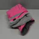 PETDSH Dog Coat Medium, Built-in Harness Dog Jacket with Warm Fleece Lining, Waterproof Reflective Dogs Winter Coat, Pet Coats with Pocket and Trash Bags (Pink, Medium)