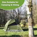 Tree Stand Strap Bow Hanger with Metal Hooks, Tactical Keychain Clip and Storage Bag, High Loading Capacity, Saddle Hunting Accessories, Gear Hanger for Hunting, Hiking, Camping