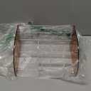 Plastic Vanity Makeup Organizer | 6-Compartment Holder for Brushes, Eyeshadow Palettes, & Beauty Supplies | Curved Front Design