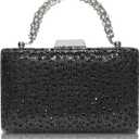 CARIEDO Women's Sparkling Clutch Purse Elegant Glitter Evening Bags Bling Evening Handbag for Dance Wedding Party Prom Bride
