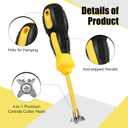 Zhengmy Grout Removal Tool 4 in 1 Grout Scraper Cleaning Remover Tool Scraper Cemented Carbide Alloy Head Tile Removal Caulking Cleaner for Floor Ceramic Tile Gaps