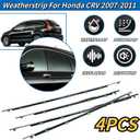 4Pcs Weatherstrip Window Moulding Trim Seal Belt Compatible with 2007-2011 Honda CRV Replaces# 72410-SWA-A01, 72450-SWA-A01, 72910-SWA-A01, 72950-SWA-A01