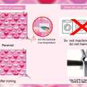 2 x Pink Heart Photo Backdrop Valentine's Day Retro Heart Early 2000s 90s Glitter Love Photography Background Adults Kids Valentine Y2K Old School Birthday Party Decor Banner Photo Props (Pink, 7x5FT)