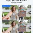 3MP Camera Doorbell Camera Wireless Video Doorbell 2K HD- No Subscription Required, Free Human Motion Detection, Package Detection, Battery Powered, Works with Alexa &Google Assistant,2.4GHz WiFi Only