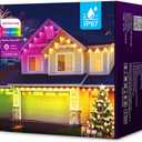 WiFi+Bluetooth Permanent Outdoor Intelligent Colorful Eaves led Lights, App and Voice Control,Compatible with Alexa, for Christmas,House Decorations.100ft (US)