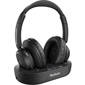 Wireless Headphones for TV, TV Headphones Wireless for Seniors with Charging Dock, Ideal Gifts for Seniors, 65H Playtime Plug-Play, Assistive Hearing, Low Latency, Perfect for Elderly Seniors