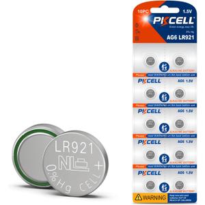PKCELL 10 Pack SR920SW Watch Battery 370 371 AG6 Button Cell Battery