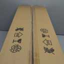 100-Inch Industrial Outdoor Ceiling Fan with Light & Remote - High CFM DC Motor for Shop/Garage, Black