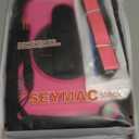 SEYMAC stock Case for Samsung Galaxy Tab A8 10.5'', Full-Body Drop Protection Case with Screen Protector, Pencil Holder [360 Rotating Hand Strap] & Stand, Pink + Black