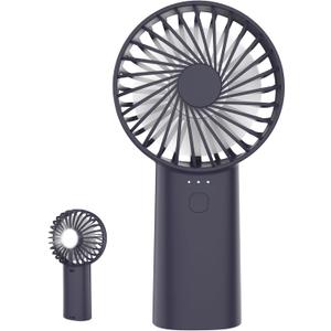Portable Handheld Fan,3 Speeds Powerful Personal Fans with Flashlight, USB Rechargeable 2400mAh Battery Operated for 3-15 hours, Mini Pocket Fan for Travel, Outdoor (Blue)